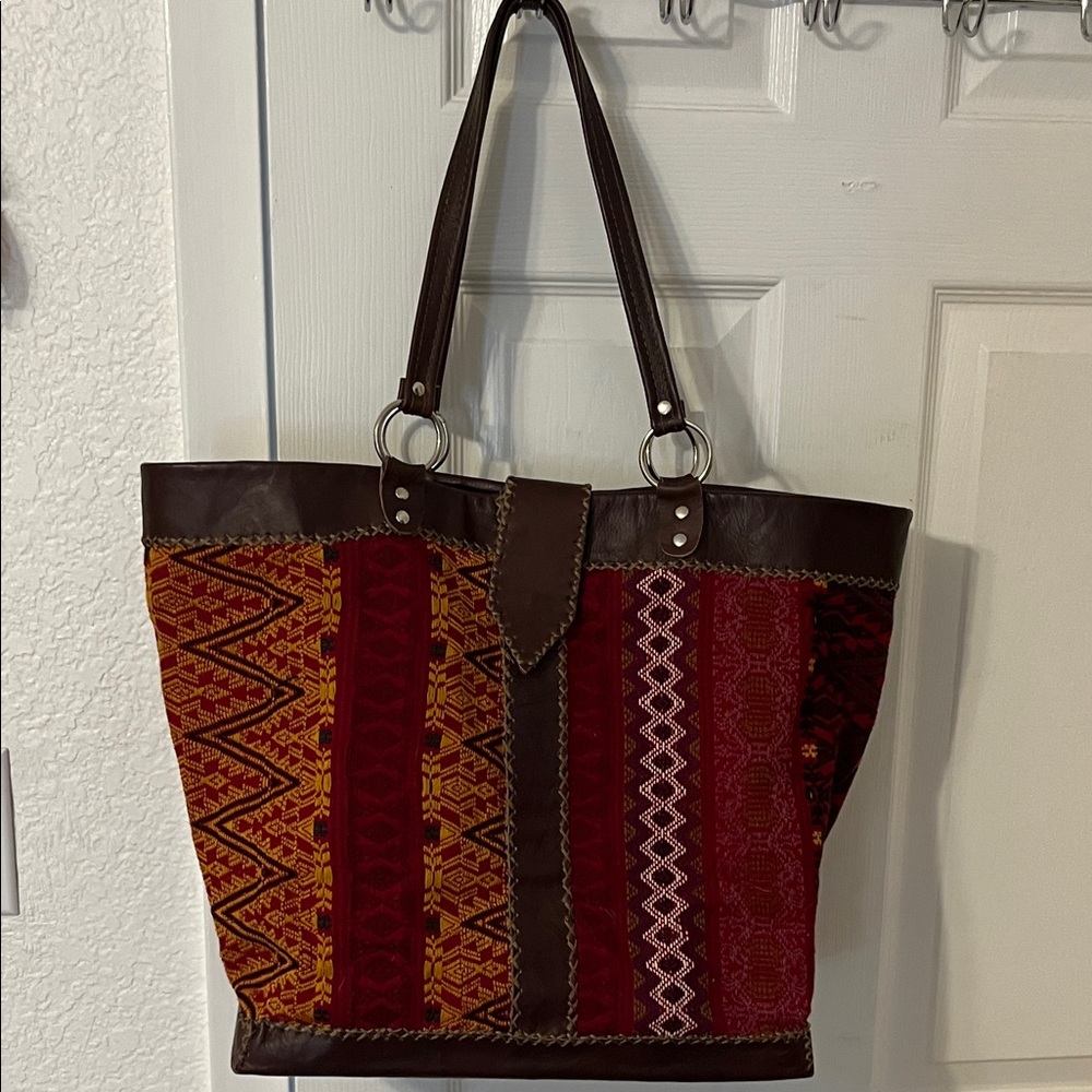 Moroccan Vibrant Color Patterned Tote Bag
